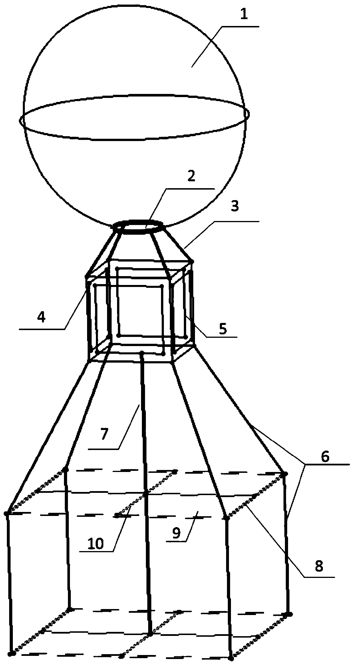 Tandem solar energy cell array device for high altitude balloon