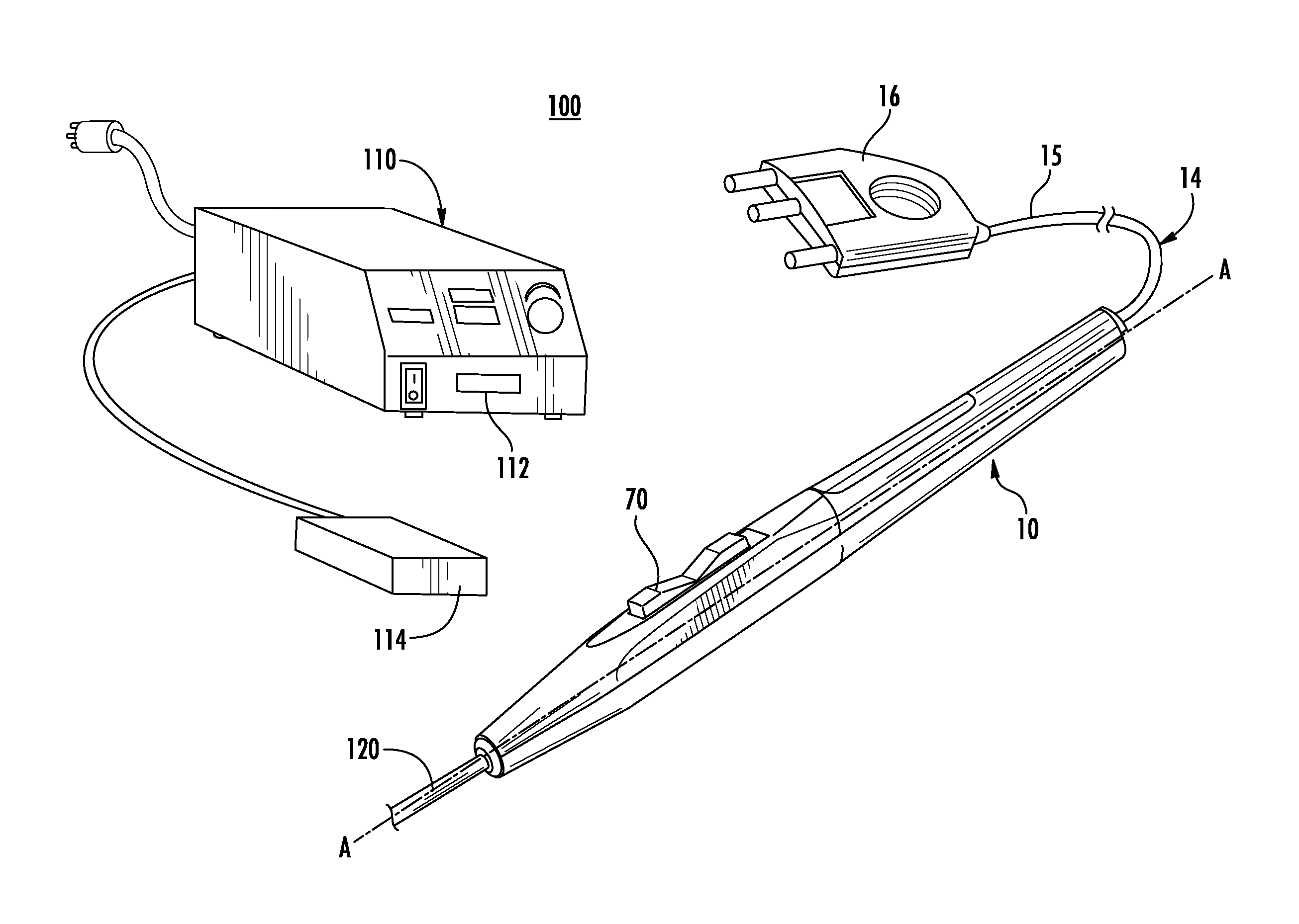 Ingress protection for electrosurgical pencil switch