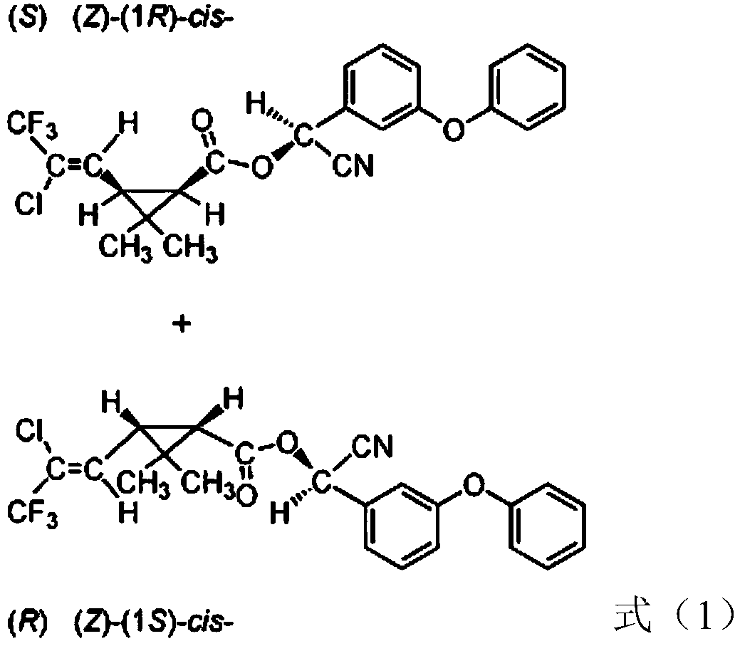 Efficient cyhalothrin and flupyradifurone containing micro-capsule suspension-suspending agent and preparation method thereof