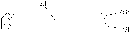 Flat plate type argon blowing joint