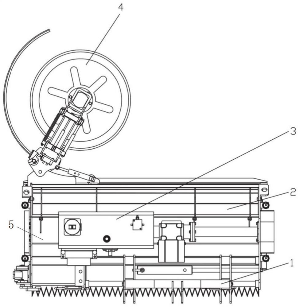 Orchard ridge surface obstacle avoiding and weeding device and orchard weeding machine