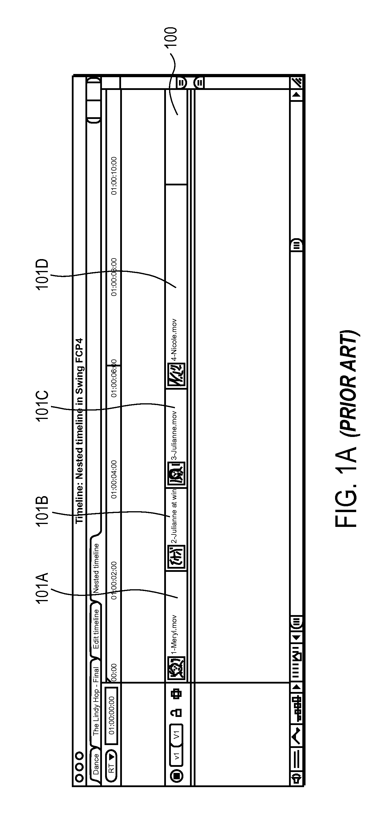 Editing within single timeline