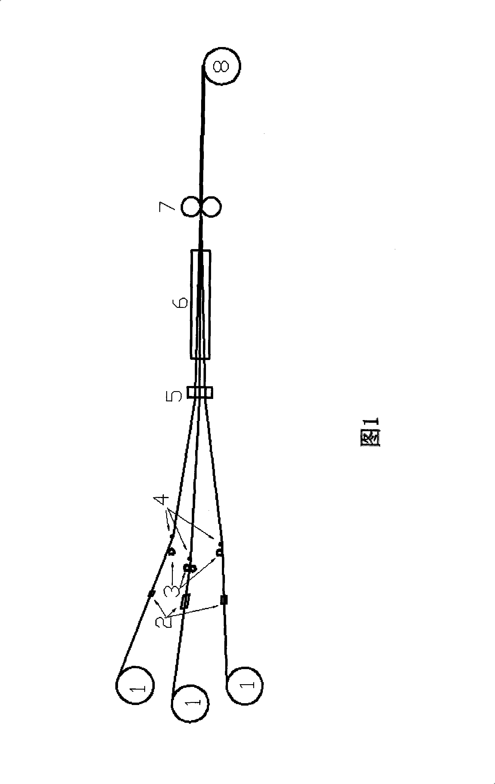 Method for preparing special-shaped composite contact tape