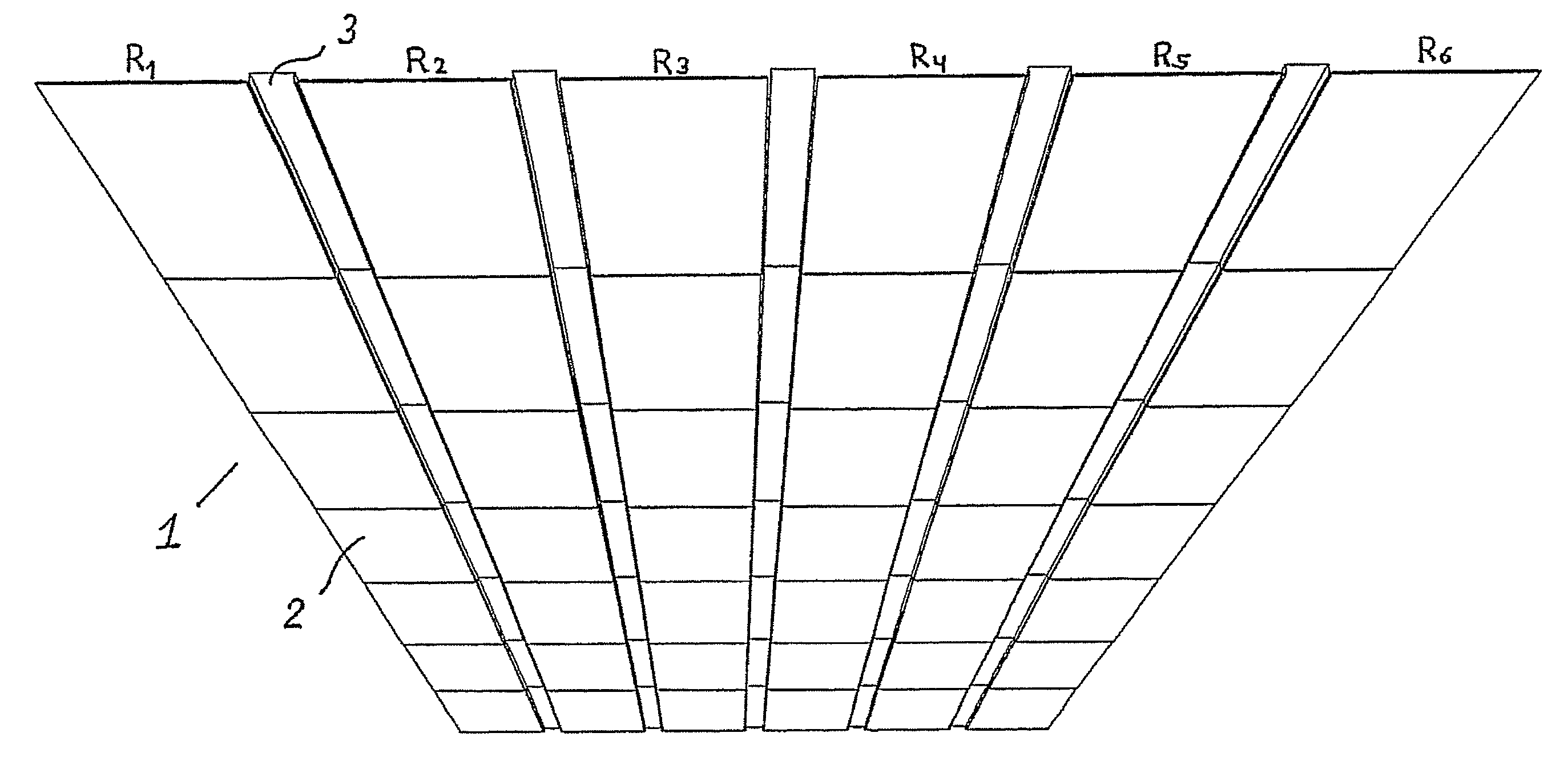 Panels and systems of such panels for instance for suspended ceilings