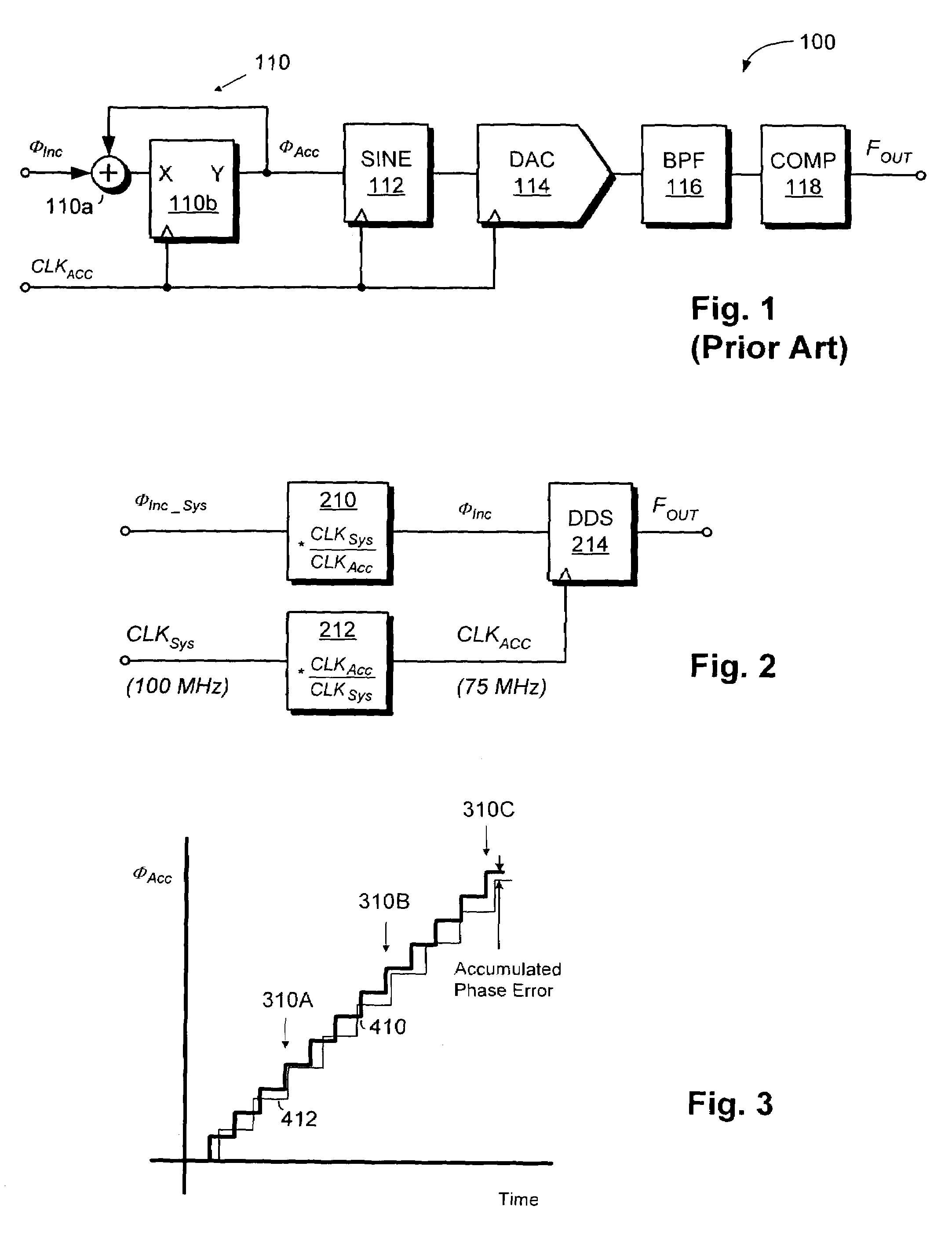 DDS circuit with arbitrary frequency control clock