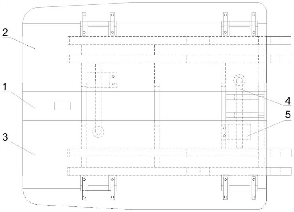 Non-frame spacing fully-mechanized hydraulic support and method for preventing roof leakage of inclined loose thick coal seam