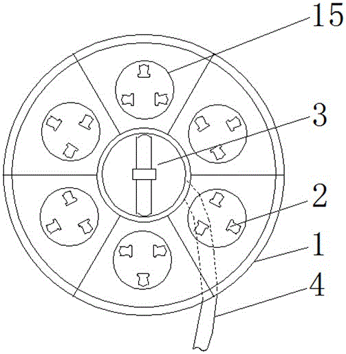 Power socket having coiling function