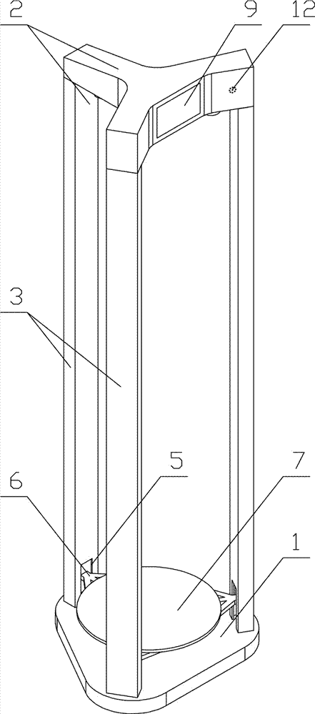 Height and body weight measurement device