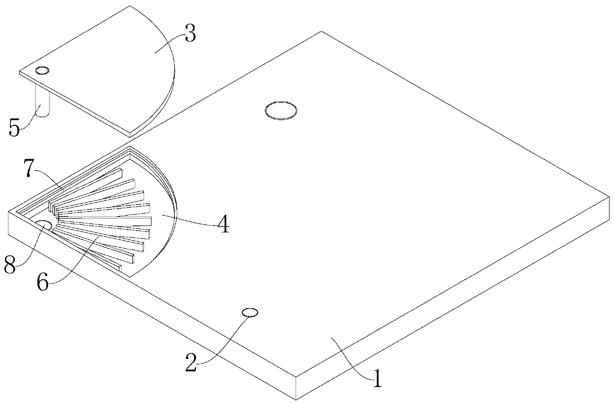 Bathroom bottom plate for integrated bathroom