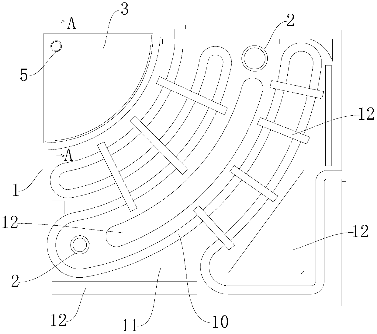 Bathroom bottom plate for integrated bathroom