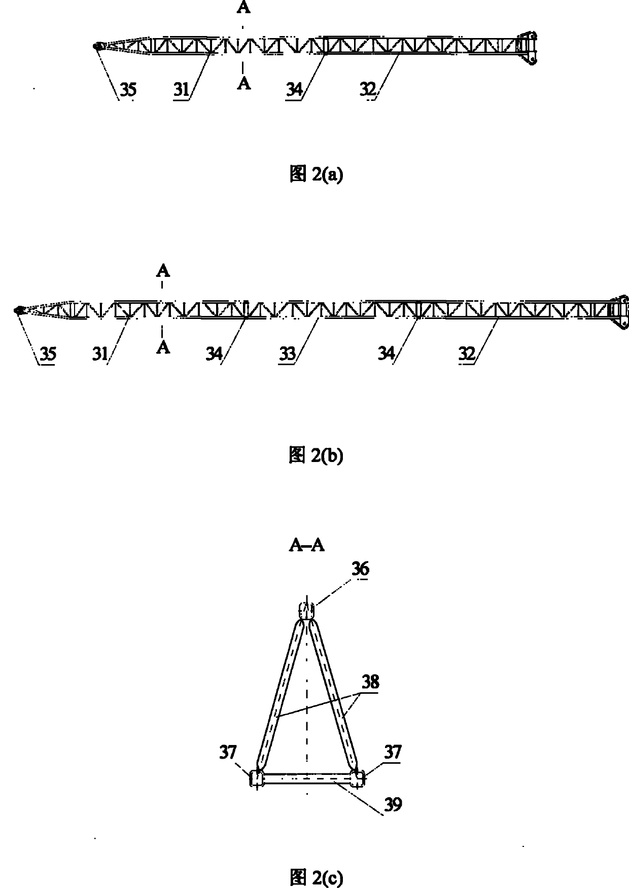 Assembled tower type crane with mobile balancing weight system