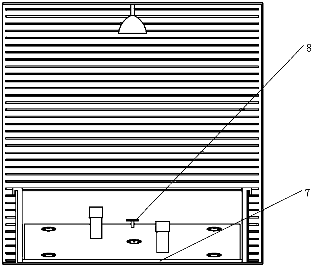 A wind tunnel for studying the diffusion of pollutants around the coast and its working method