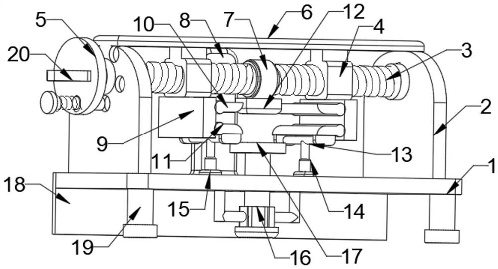 A connection component of bridge wet joint construction formwork