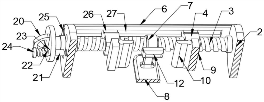 A connection component of bridge wet joint construction formwork