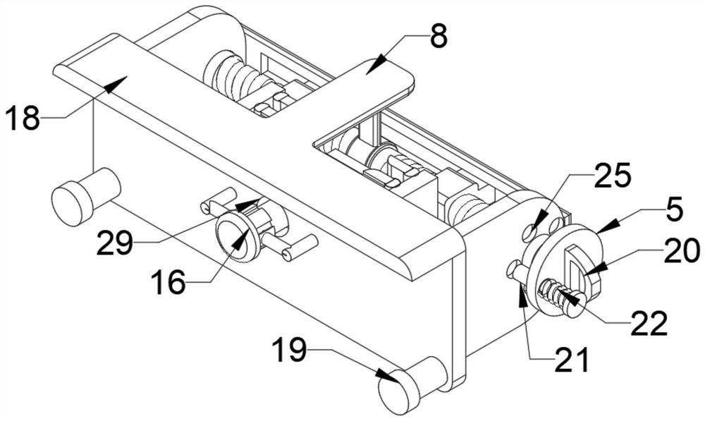 A connection component of bridge wet joint construction formwork