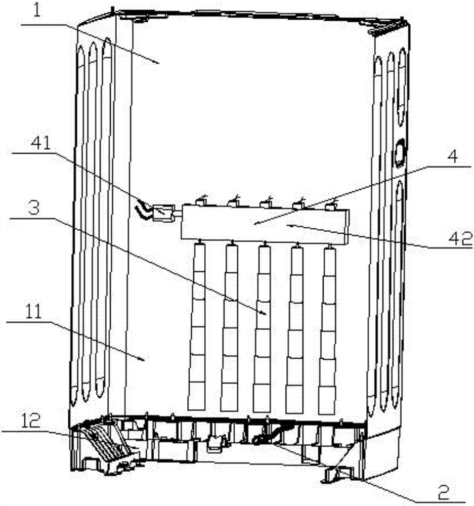 Noise reduction system and method of washing machine and washing machine