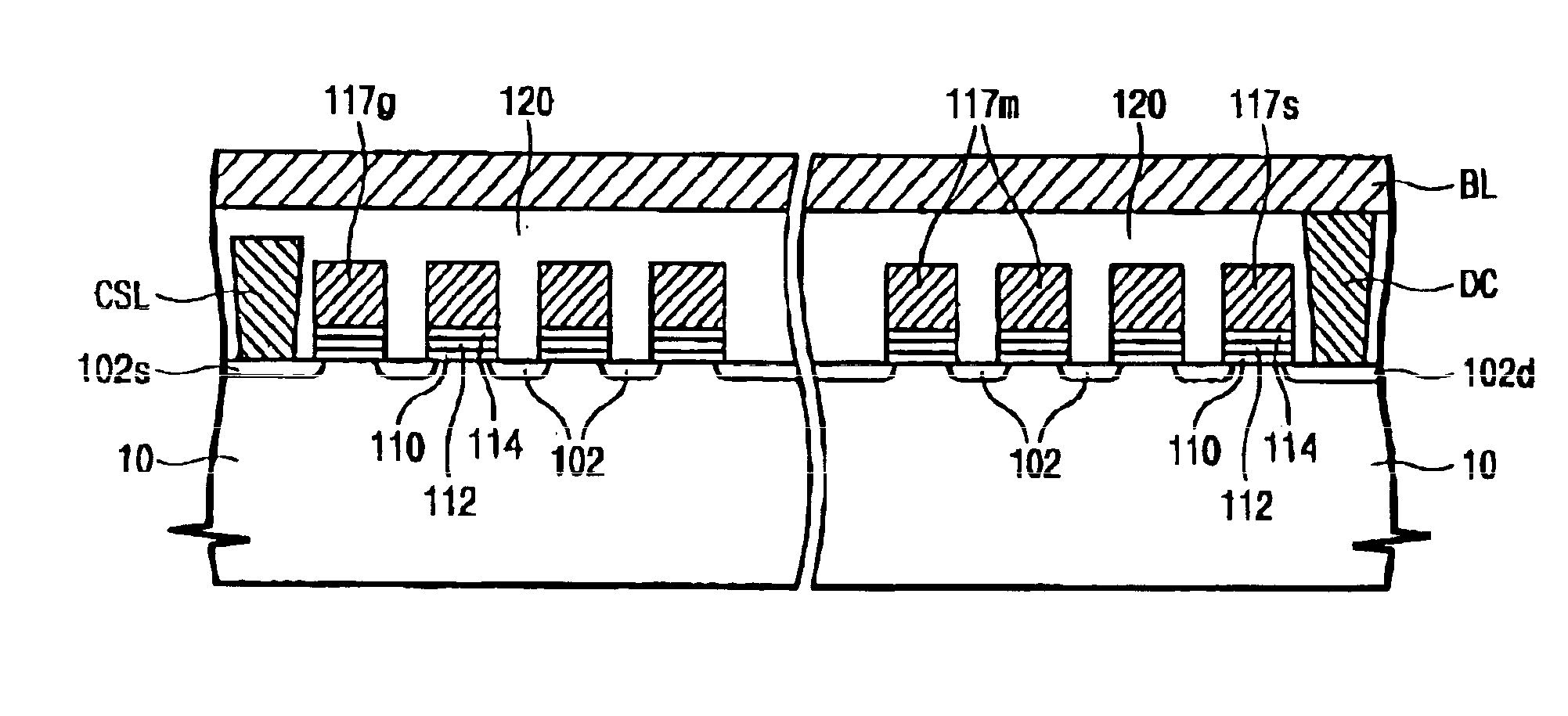 Floating trap non-volatile semiconductor memory devices including high dielectric constant blocking insulating layers