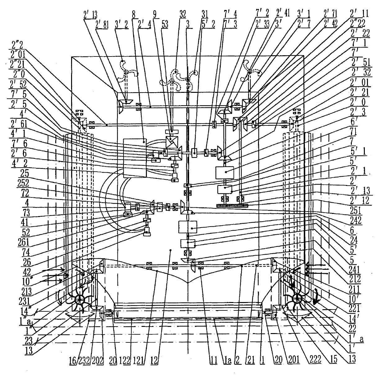 Designing method and device for converting ship and warship sailing resistance into power and using water wave energy and wind energy as power