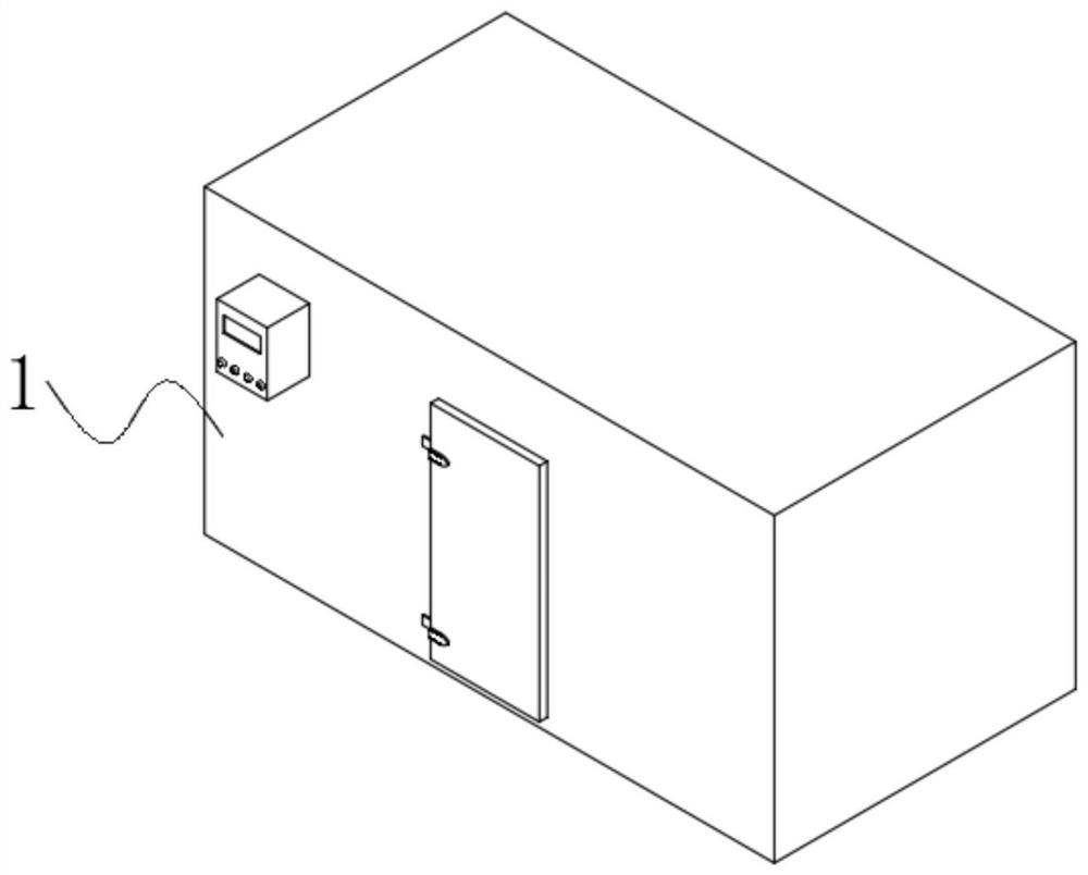 Cold storage technology for dried fruit production and cold storage chamber thereof