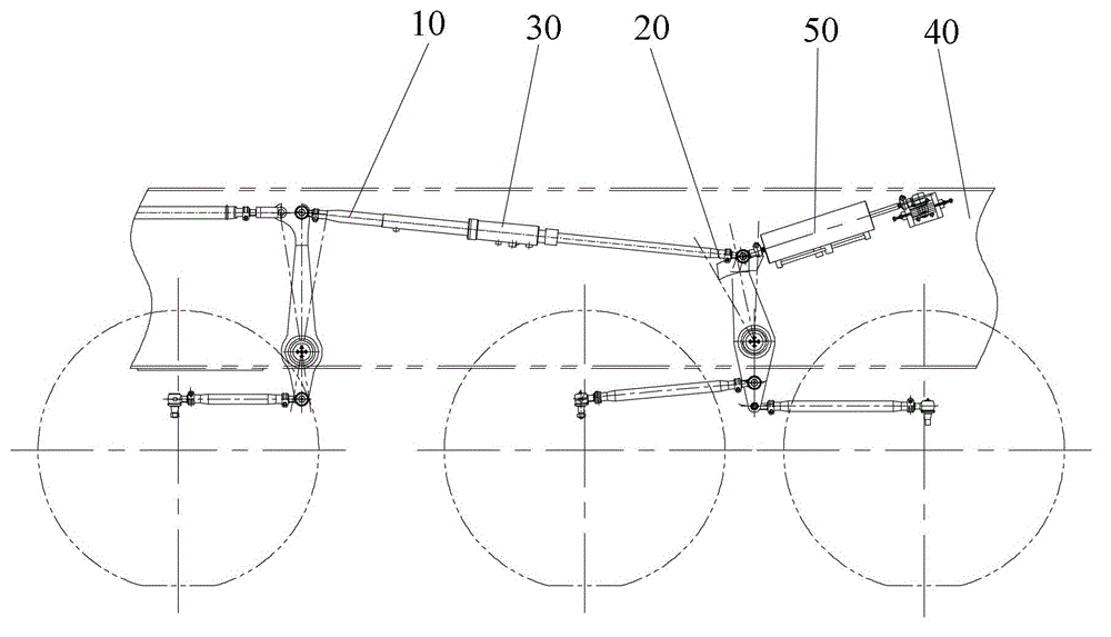 Vehicle axle steering system, control method thereof, and engineering vehicle