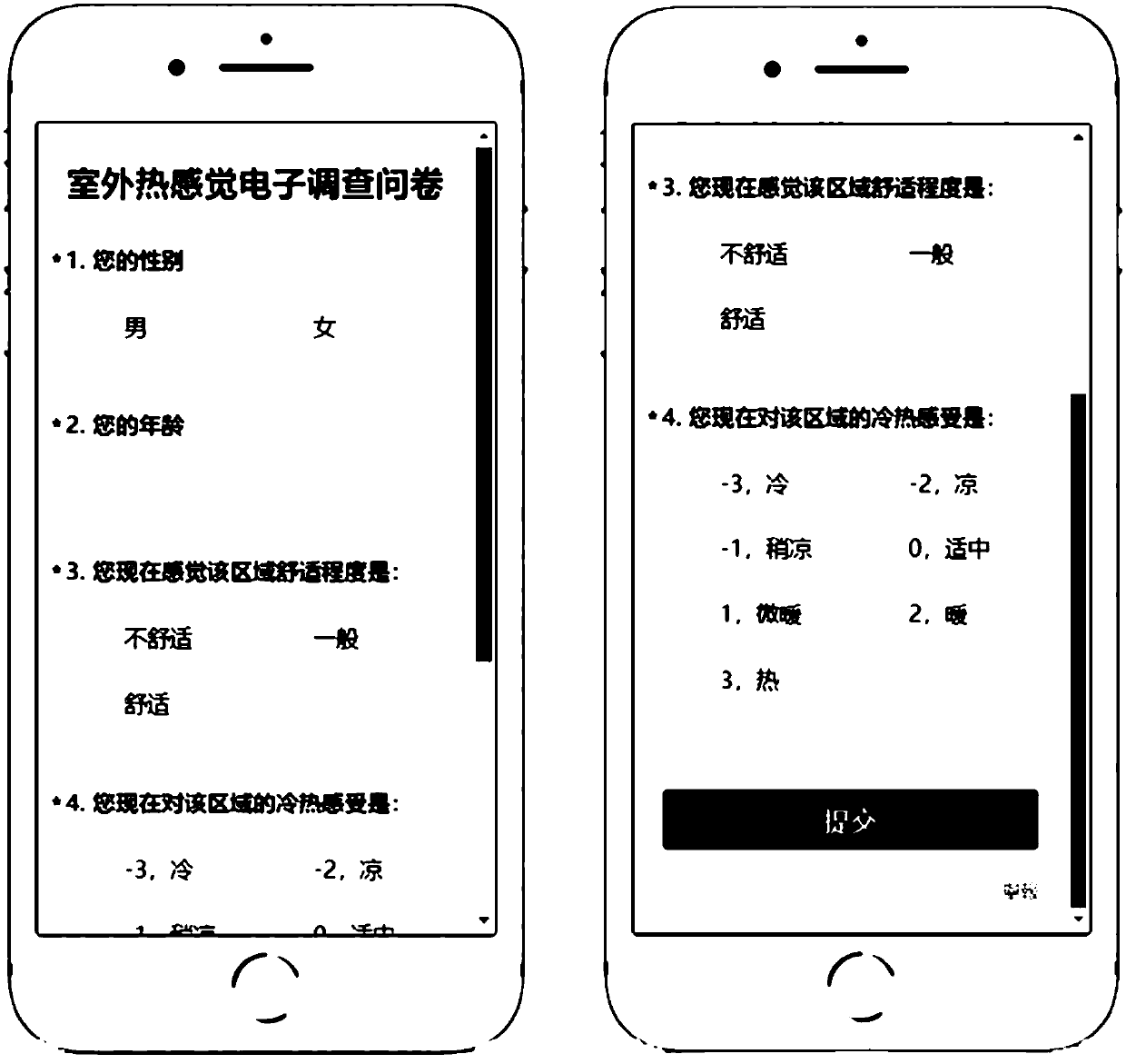 Severe-cold-area outdoor thermal comfort degree real-time evaluation method based on local correction UTCI