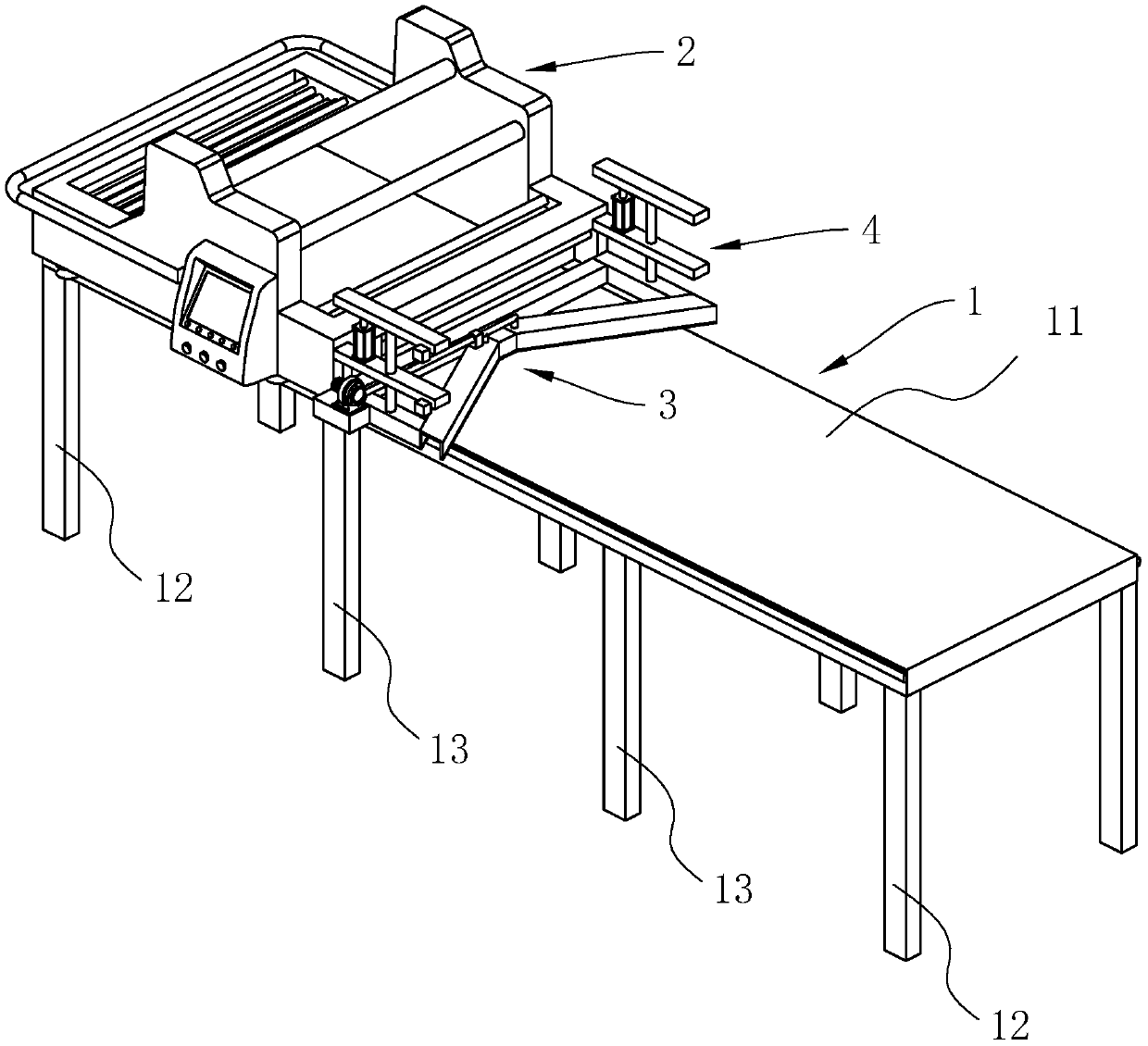 Automatic cloth spreading machine and cloth wrinkle flattening method