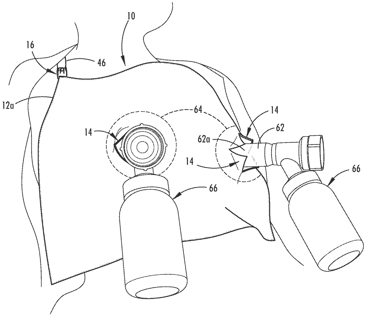 Funnel support accessory for a breast pumping system