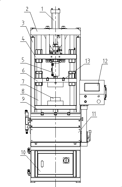 Vertical injection molding machine