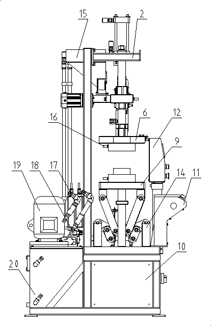 Vertical injection molding machine