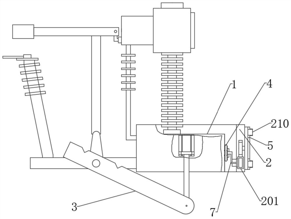 Vacuum circuit breaker opening and closing device