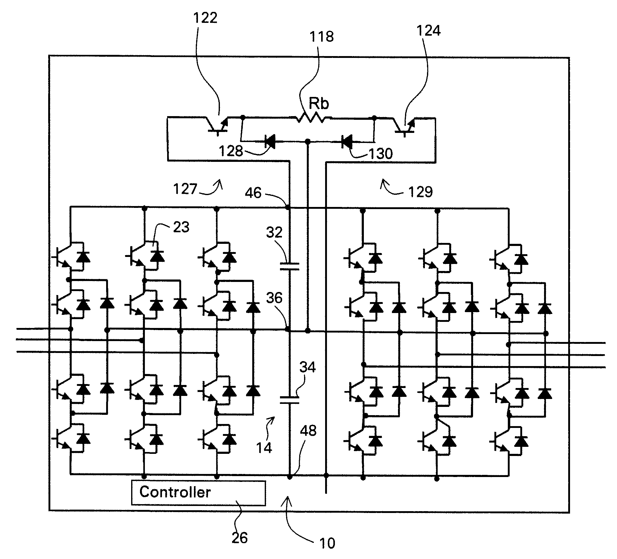 Protective circuit and method for multi-level converter