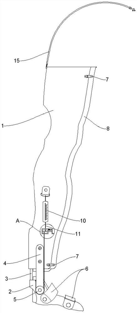 Children lower limb single hip herringbone fixing and skin traction device