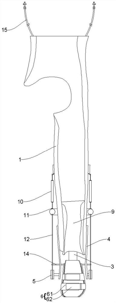 Children lower limb single hip herringbone fixing and skin traction device