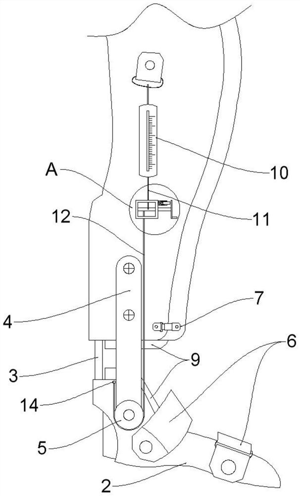 Children lower limb single hip herringbone fixing and skin traction device