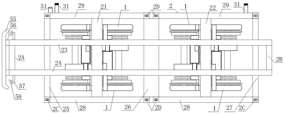 Unmanned multimodal transport rail car and multimodal transport composite rail system