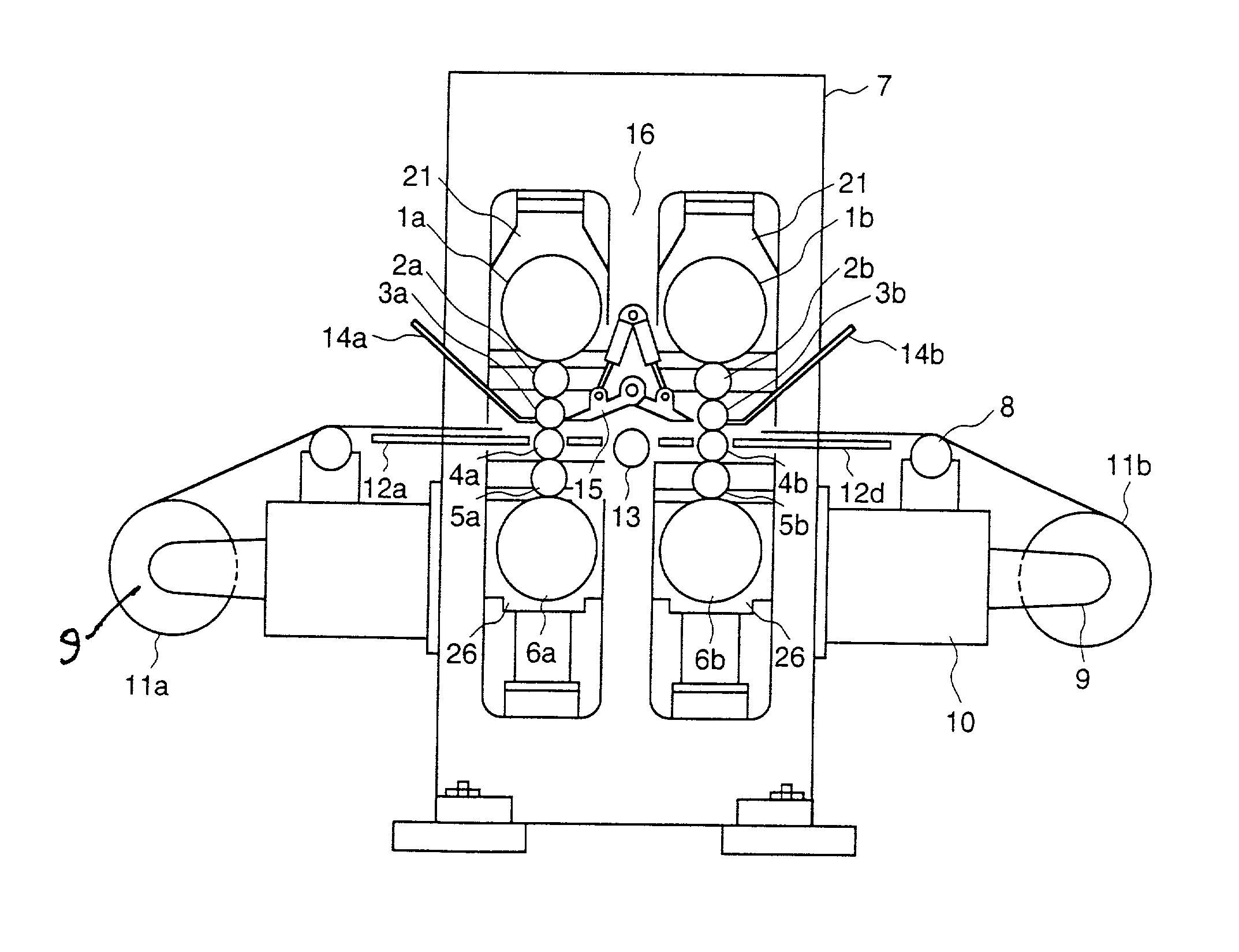 Multi-row rolling mills, methods of operating these mills, and rolling equipment using the mills