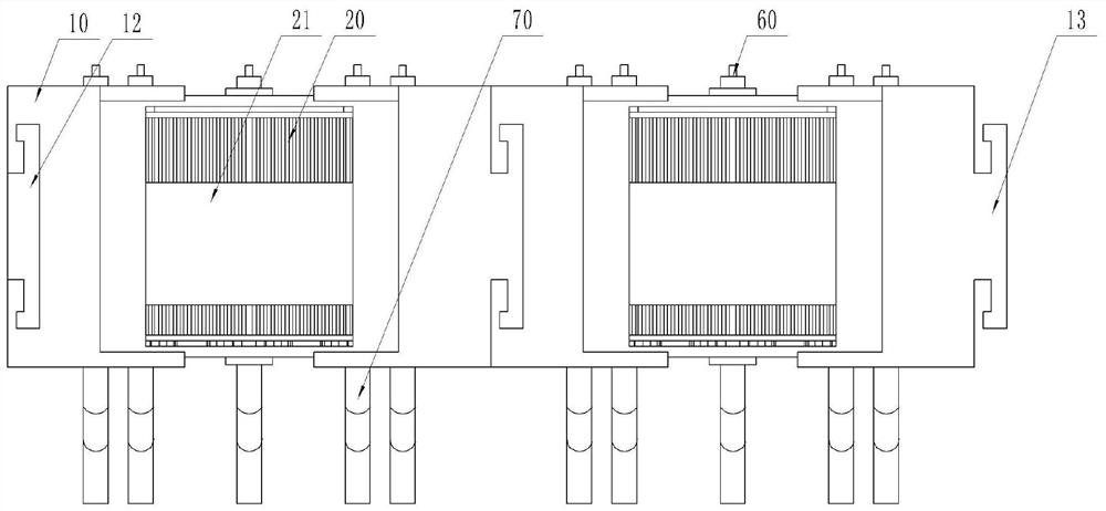 Radio frequency feeder locking structure and method applied to 5G