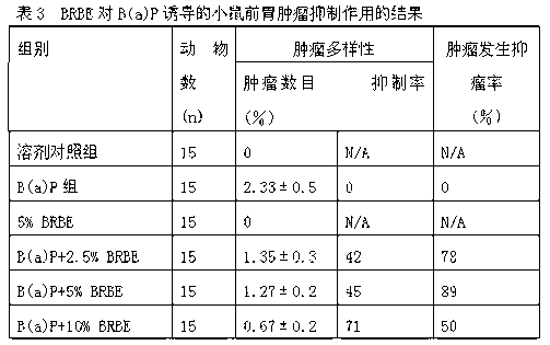 Application of black raspberry extract (BRBE) in preparation of drugs for treating gastric cancer