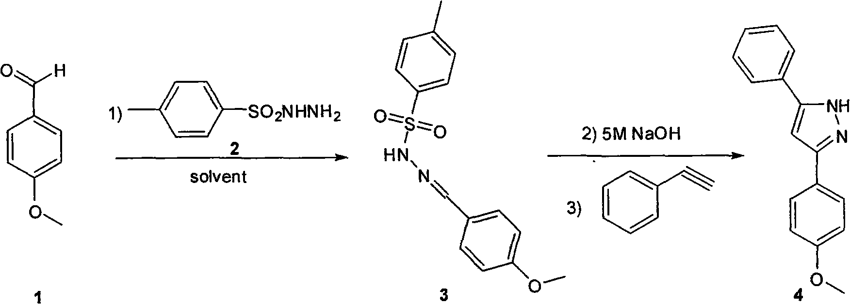 Method for synthesizing 3,5-disubstituted pyrazole