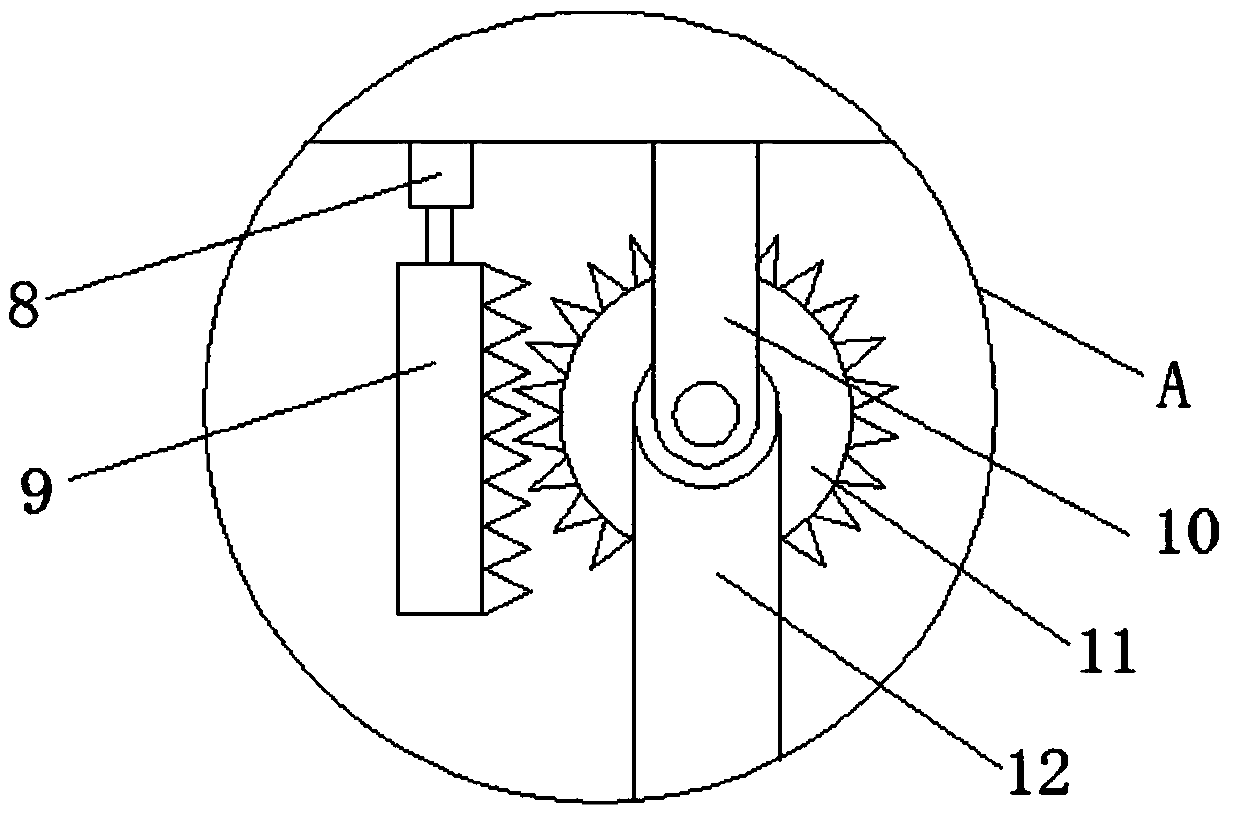 Hole digging device used for planting tea