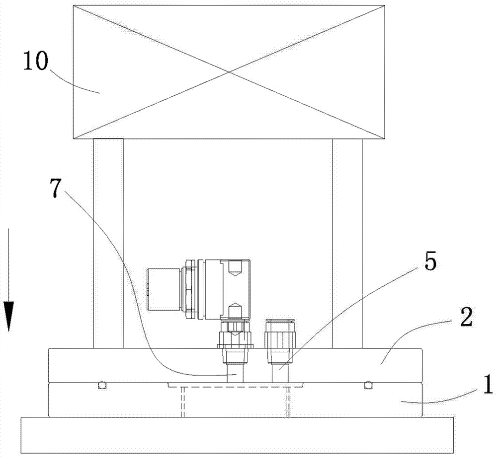 Aluminum plastic film shell forming device and using method thereof