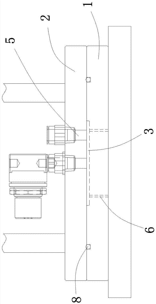 Aluminum plastic film shell forming device and using method thereof