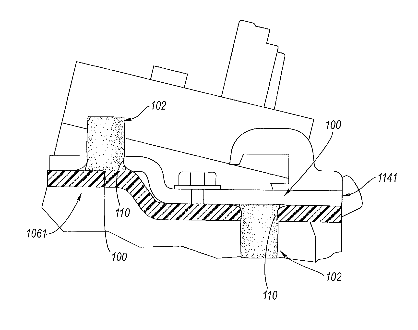 Elastic tube alignment system for precisely locating components