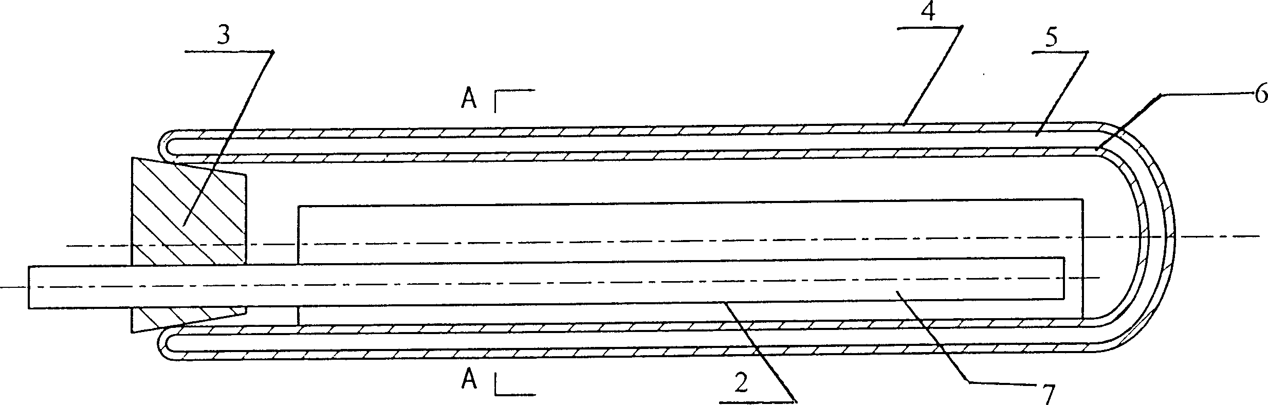 Collective thermal-arrest pipe with double layer glasses