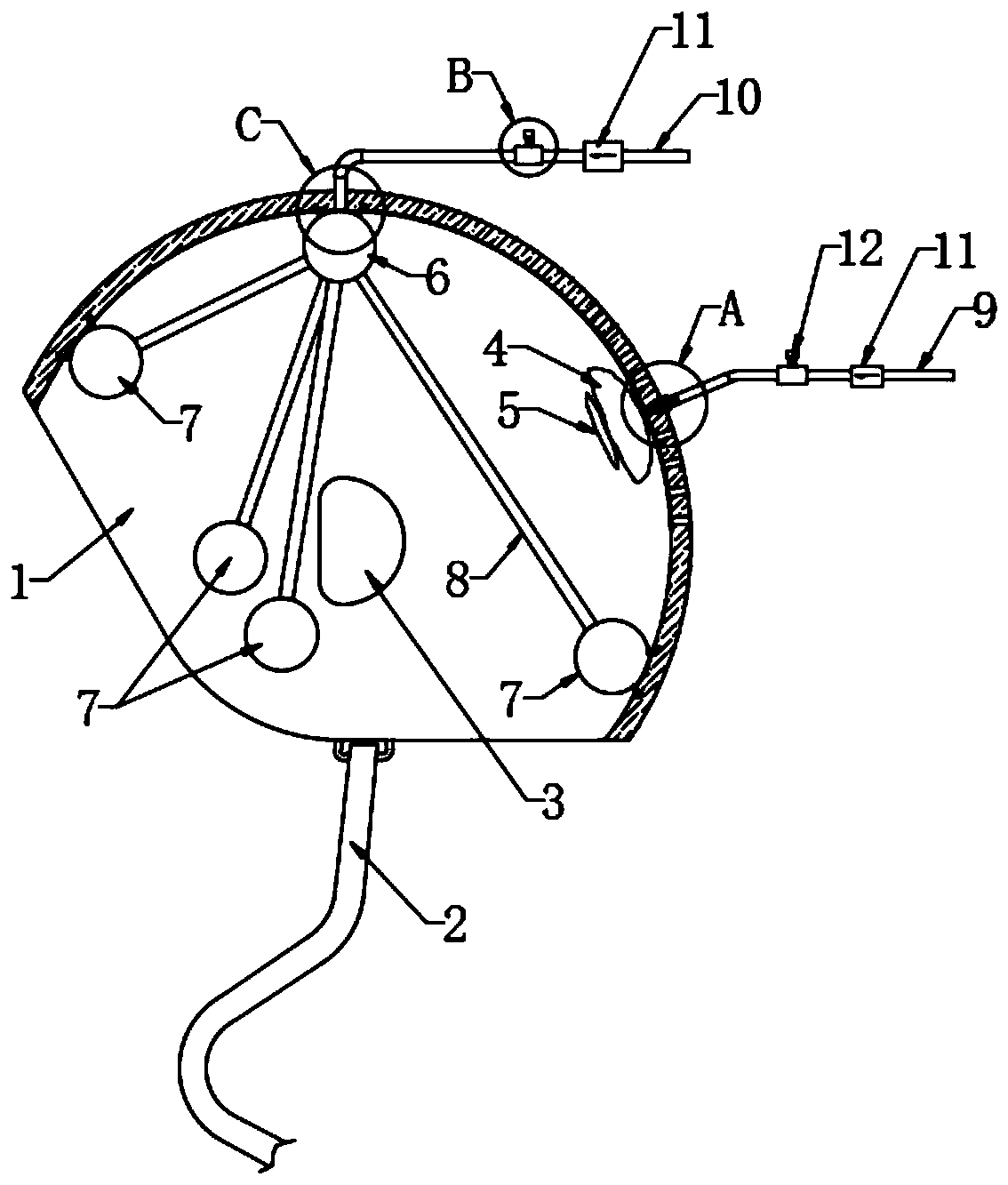 Skull defect protective device