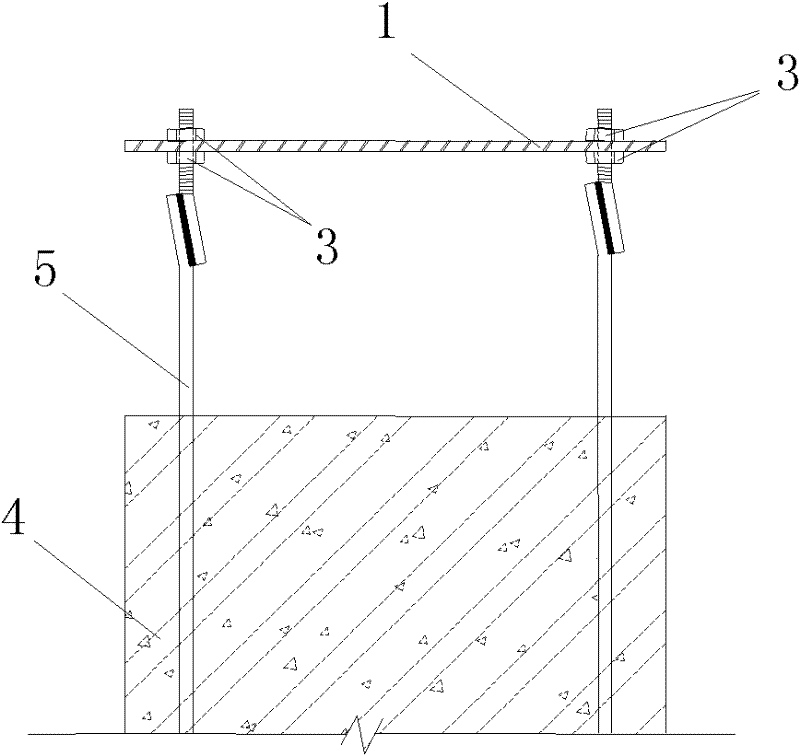 Embedding accuracy control construction method for embedded part of overlong equipment foundation platform