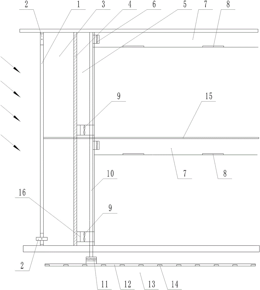 Energy saving method for building and energy-saving building structure