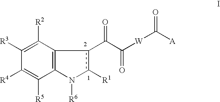 Composition and antiviral activity of substituted indoleoxoacetic piperazine derivatives