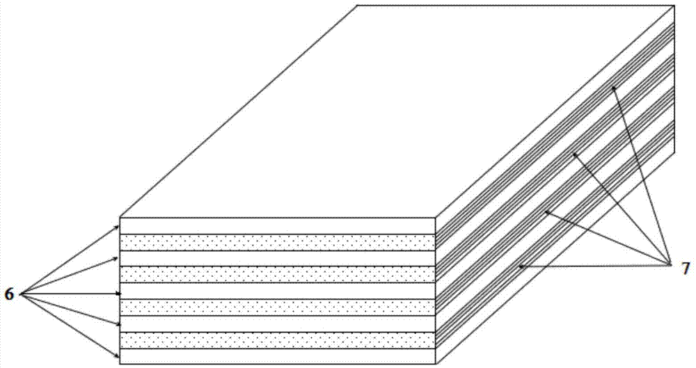 Burster block of composite structure and manufacturing method of burster block