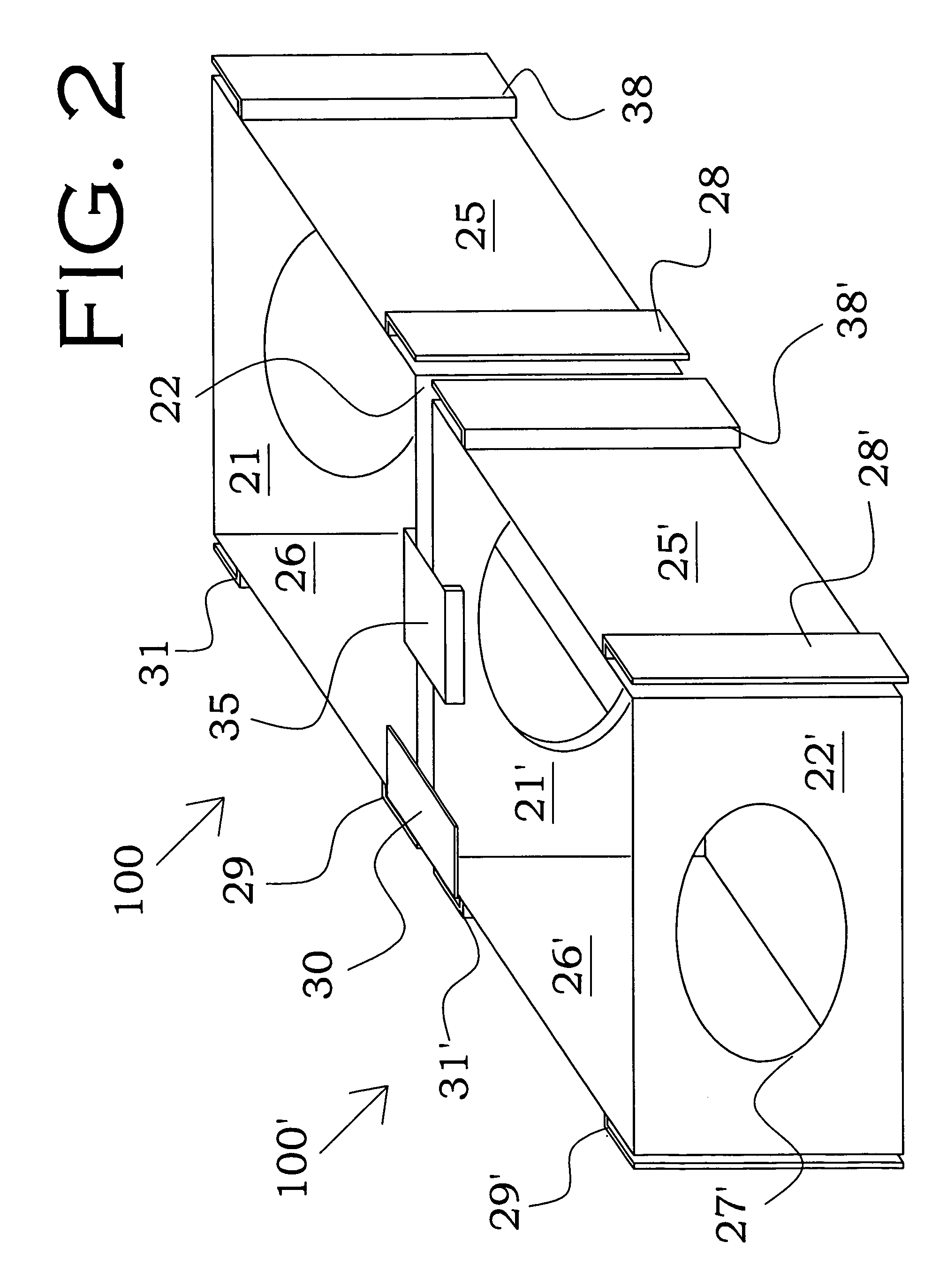 Flood levee and barrier module and system